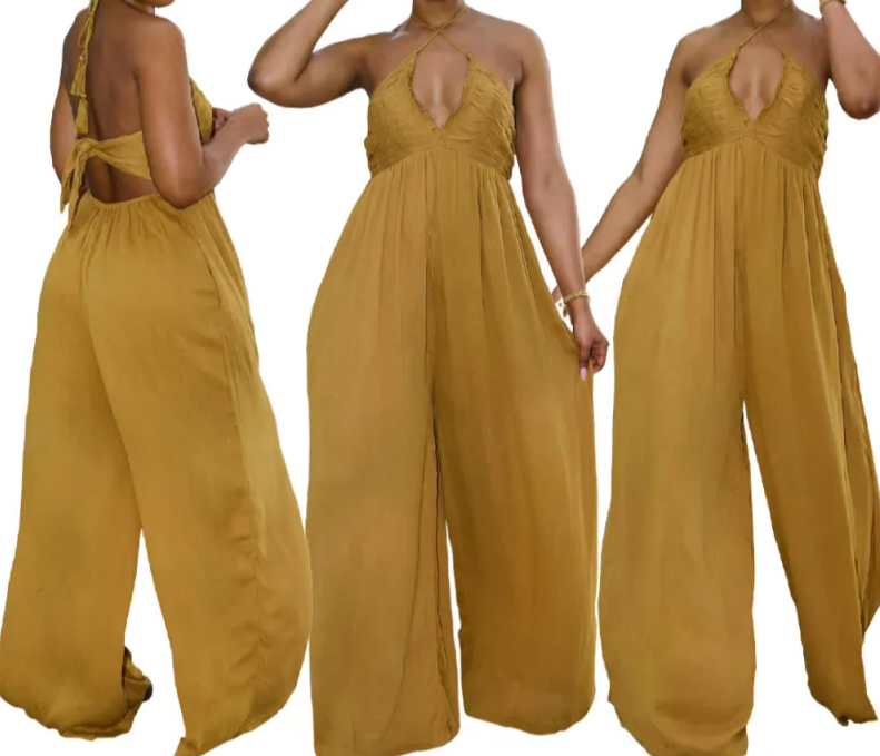 Giving Sexy Backless Jumpsuit