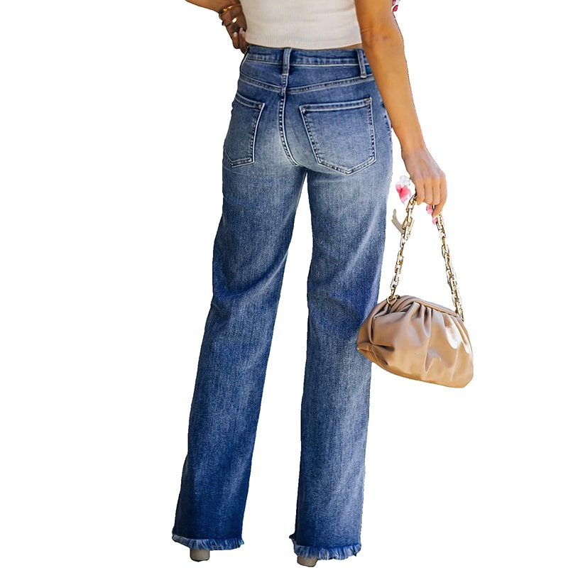 Cutie Raw Hem Loose Jeans